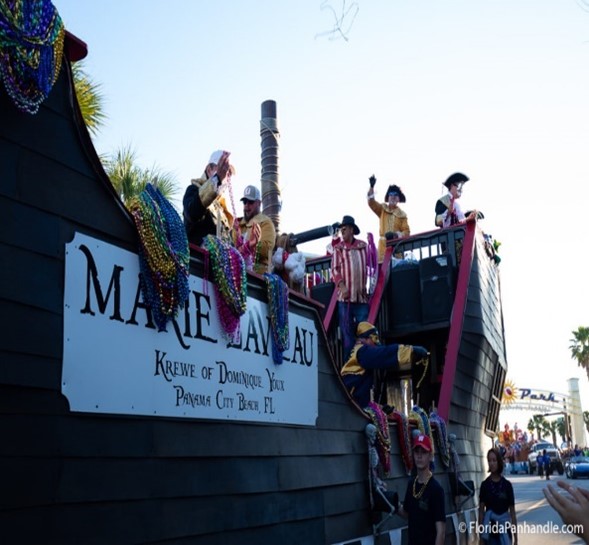 Welcome to the spell binding float Marie Laveau. The current Float Captain is Mike Walsingham. Krewe of Dominique Youx Panama City